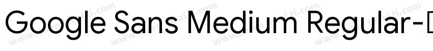 Google Sans Medium Regular字体转换